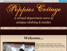 Tablet Screenshot of poppiescottage.com